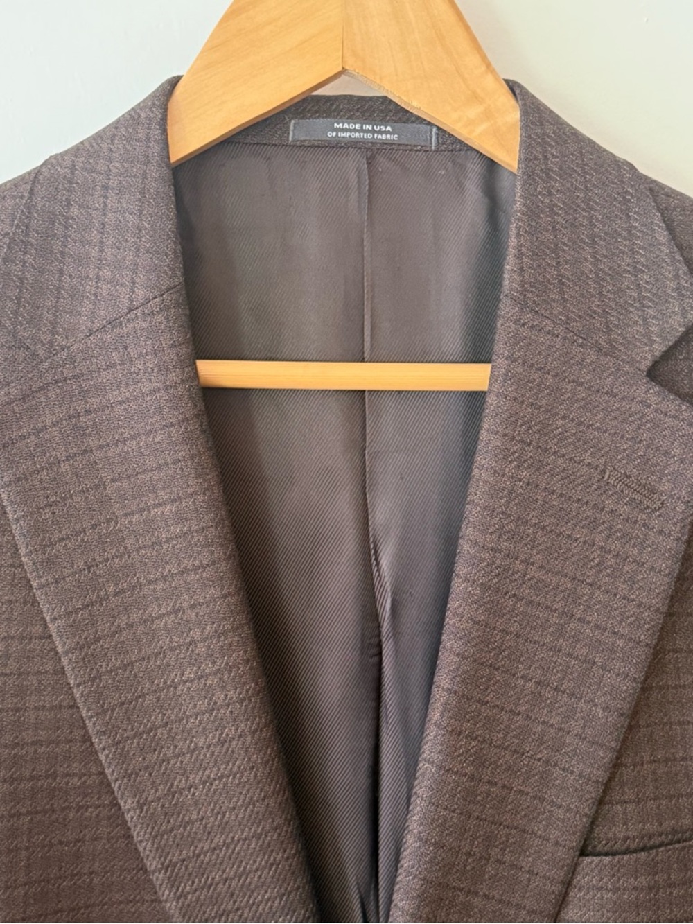 Hickey Freeman Dark Brown Sport Coat 44R | Luxury Tailored Blazer | Two Button - Picture 6 of 9